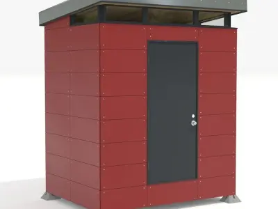 Modern Storage Shed 3D model