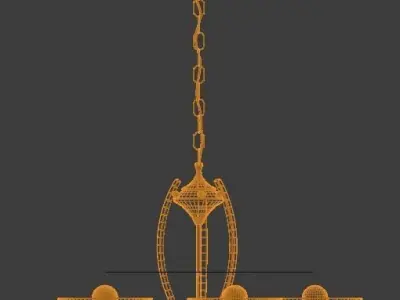 Chandelier Light CH107CH 3D model