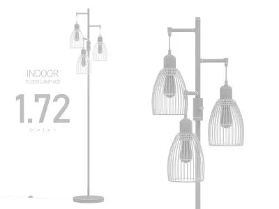 Elegant Floor Lamp 3D model