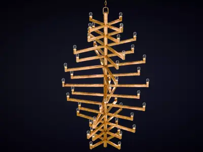 Andre Grande Chandelier Low-poly 3D model