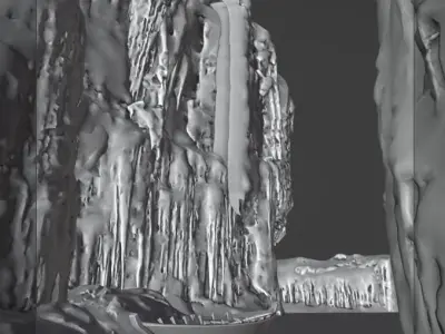 High quality  Iceberg environment  Low-poly 3D model