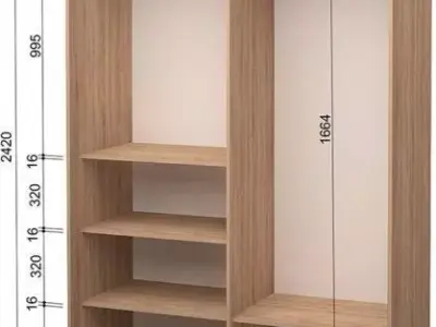 Modern wardrobe 3D model 3D model