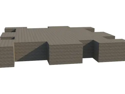 34-edge SketchUp piece 3D model