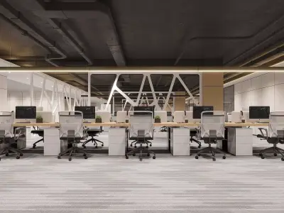 Modern Public Office 3D model