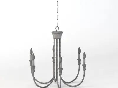 Imperial Bamboo Chandelier 3D model