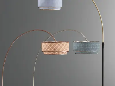 Carson Carrington Flam Arch Floor Lamp 3D model