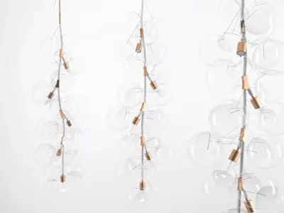 X-Tall Bubble Chandelier 3D model