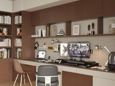 cream - style study 3D model