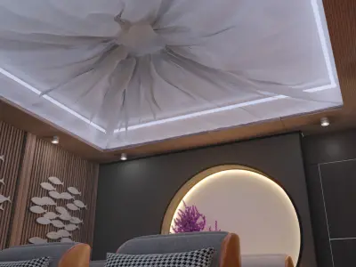 Media Room - Oriental Style 3D model