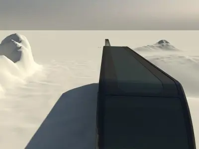 Train travel  3D model