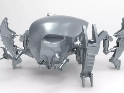 Crabdroid Robothelmets Series Sci Fi  3D print model