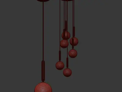 Miira Nuura Pendant Chandelier Light 3D model
