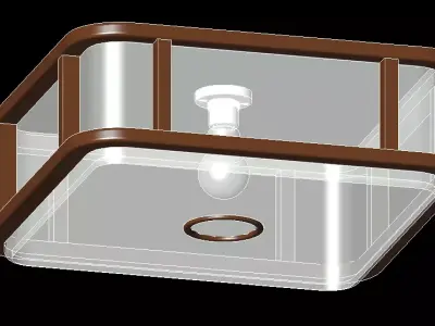 Ceiling chandelier-1 3D model