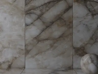 Wall Tiles Museum Crystal Thunder 160x320 Set 1 Texture