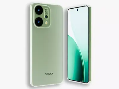 Oppo Reno 14 Blender 3D Model with Lighting Setup 3D model