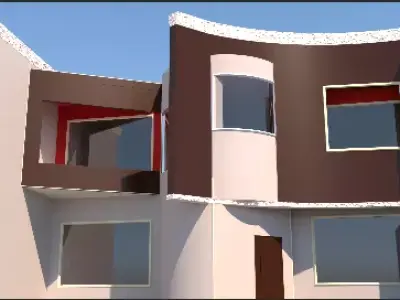 exterior house architectural building  3D model