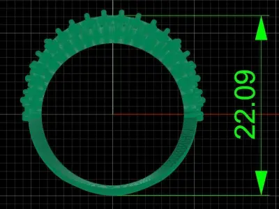 Jewelry ring 224 3D print model