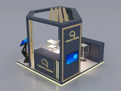 3D MODEL EXHIBITION STAND 3D model buy