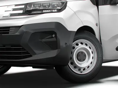 Peugeot e Partner SWB Van HQInterior 2024 3D model