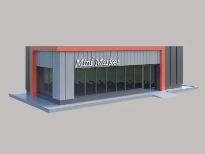 MODERN SHOP 3D model