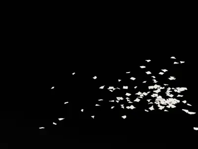 Torn Paper Floor Low-poly 3D model