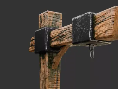stylized street lamp Low-poly 3D model purchase