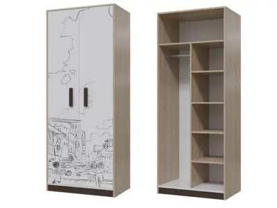 Modern wardrobe 3D model