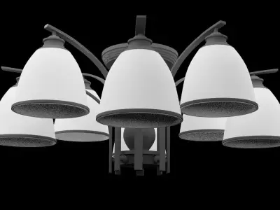 Ceiling Lamp Furniture Low-poly 3D model