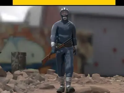 The Eternauta conmic version  Low-poly 3D model