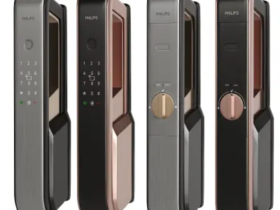 Equipment 8 Intercom And Security Set 3 Low-poly 3D model