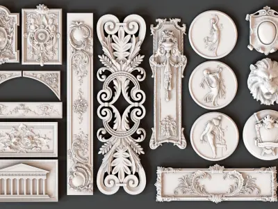 ARCHITECTURAL DECORATION - 3D model 3D print model