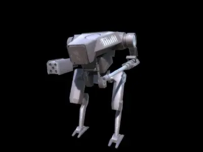 Mech Robot Low-poly 3D model
