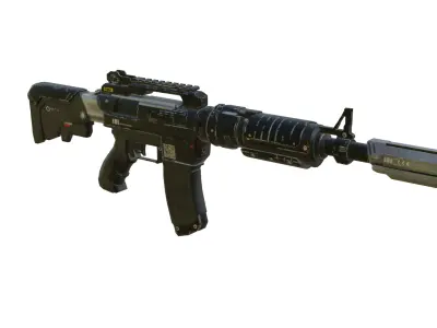 SCI-FI-M416 Low-poly 3D model