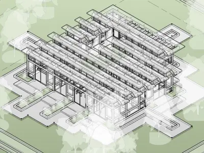 Misato house - Autodesk Revit 3D model