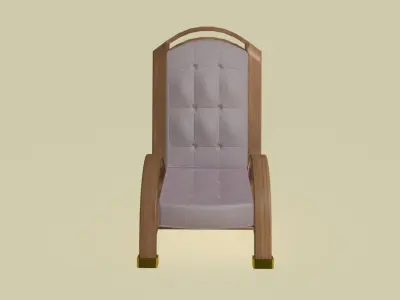 Art Deco Lounch Chair 3D model