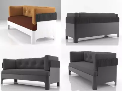 Koja sofa low 3D model
