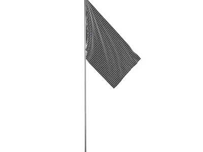 Surrender Flag v1 001 Low-poly 3D model