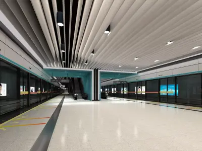Metro Station 3D model