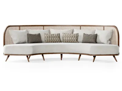 Garden round sofa R156 3D model