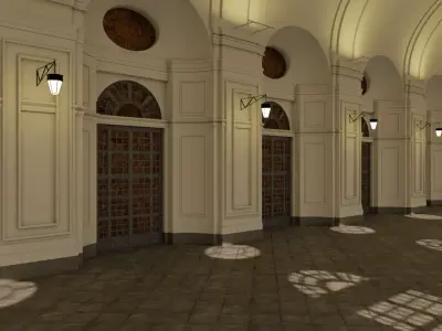3d model Orangerie Palazzo Venaria Reale Torino  3D model