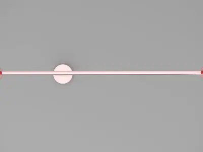 Chendelier wall light in rose gold 3D model