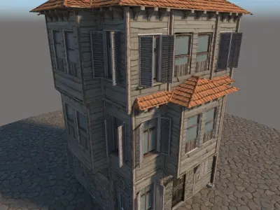 Old Wooden House 3D model