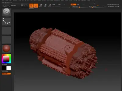 UNDERGROUND THERMIC WORM - 28mm size 3D print model