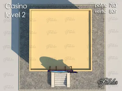 CASINO all 10 Levels Low-poly 3D model
