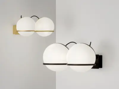 Le Sfere 2 Wall Lamp Free 3D model
