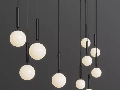 Miira Nuura Pendant Chandelier Light 3D model