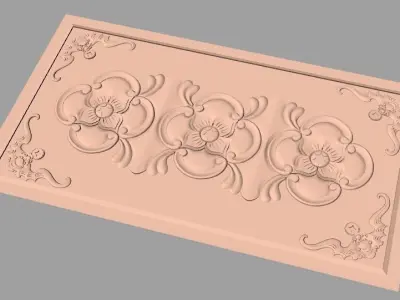 Artcam 3D relief STL models for CNC woodworking E149 3D model