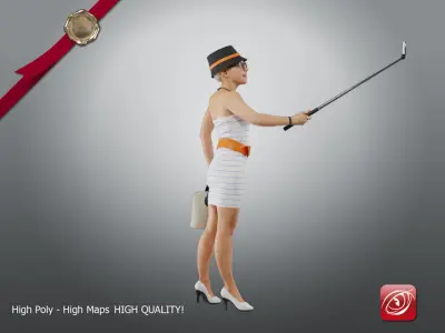 Casual Female A CC 21 30 008 3D model