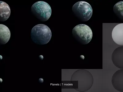 Planets planet 3D Model Pack