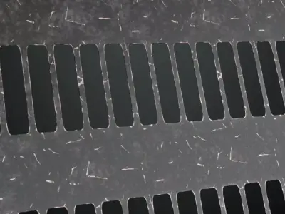 Dark Geometric Arabesque Grille PBR SEAMLESS Texture purchase